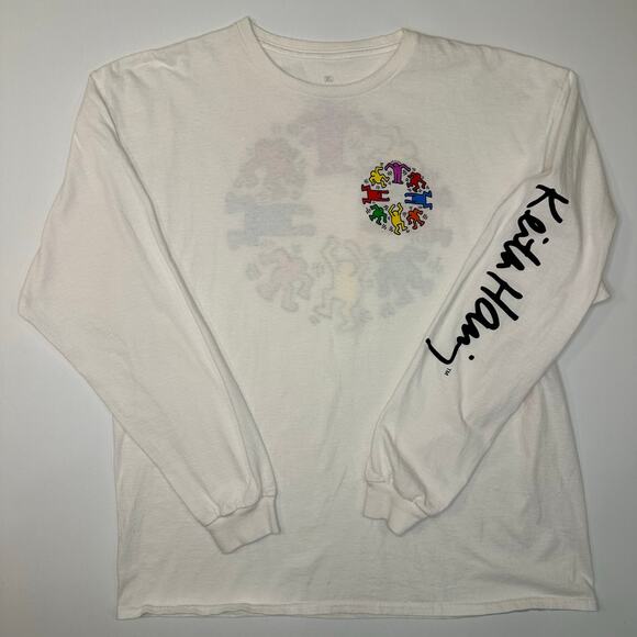 Keith Haring White Cotton Screenprint Tee - Picture 1 of 5